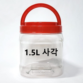 SD 젓갈통 1.5L 사각통 대광구 된장통 고추장통 배송비X 반찬통 플라스틱통 김치통 깍두기통 페트병, 20개