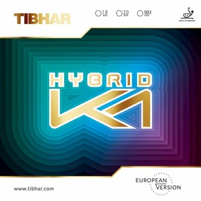 티바 TIBHAR 하이브리드 HYBRID K1 탁구러버, 적색, 1개