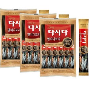 CJ 제일제당 다시다 프리미엄골드 멸치디포리 스틱포장, 60g, 3개