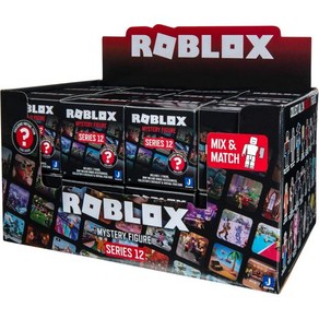 로블록스 Roblox 액션 피규어 미스터리 블라인드 박스 24팩 다양한 - 시리즈 12 서프라이즈 수집형 미니피규어 및 액세서리 독점 가상 아이템 코드 포함 키즈용 선물 세, 로블록스 Roblox 액션 피규어 미스터리 블라인드 박