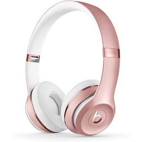 Beats Solo3 무선 온 이어 헤드폰 - Apple W1 헤드폰 칩 Class 1 블루투스 40시간 청취 시간 내장 마이크 - 블랙 (최신 모델), Rose Gold_Solo3  Without Appl