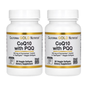 CGN California Gold Nutrition CoQ10 코엔자임큐텐 100mg PQQ 피큐큐 10mg Veggie Capsules