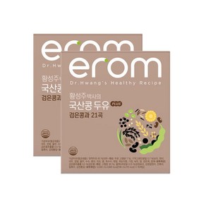 이롬 황성주박사 PLUS 검은콩 21곡 국산콩 두유, 190ml, 32개
