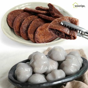 강원도 둥지 수수팥부꾸미 800g + 감자떡 1.1kg 냉동 떡 간식, 1개