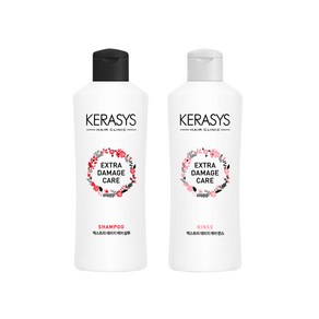 애경 케라시스 엑스트라 데미지 케어 샴푸 180ml + 린스 180ml, 2개