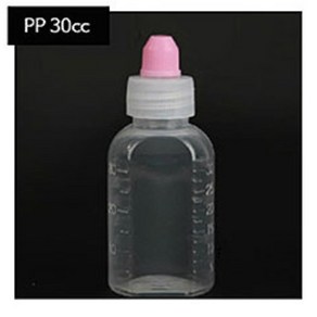 고등학교 공예수업용 소분 물약통 30ml x100개 눈금 PP 투약병 약수납함 공병, 100개