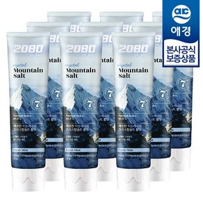 2080 퓨어 크리스탈 마운틴솔트 치약, 120g, 9개