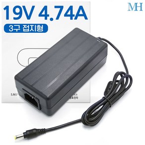 명호전자 19V 3.16A 19V 3.42A 19V 4.74A 4.73A 5A 노트북 어댑터, MH1905_19V 4.74A 3구 접지형, 1개