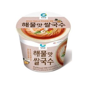 해물맛컵 쌀국수 청정원 92G x 12EA, 12개