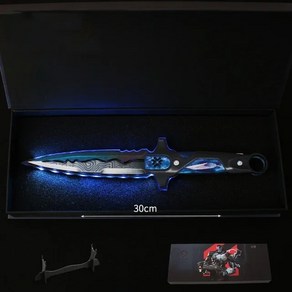 발로란트 무기 챔피언스 led 무기 칼 VCT LOCKIN 코스튬 소품 30cm, N-박스 포함