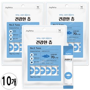 조이펫 고양이츄르 건강한 츄 6P, 72g, 10개, 참치