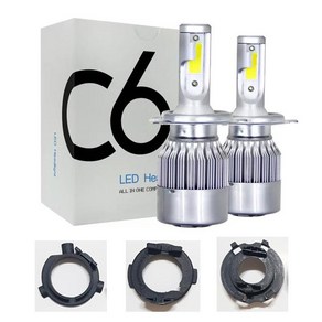 투썬 C6 LED 헤드라이트 (H7 6000K) 자동차 전조등 (좌우 1세트) 브라켓 별매, B형 브라켓, 1개