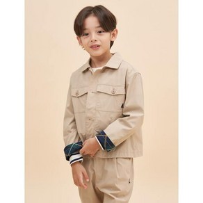 [BEANPOLE KIDS] 코튼 워크웨어 아우터 베이지 (BI3239U03A)