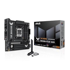 ASUS TUF 게이밍 B850M-PLUS WiFi AMD AM5 B850 mATX 마더보드 14+2+1 80A DMOS 스테이지 DDR5 PCIe 5.0 3X M.2, ASUS TUF 게이밍 B850M-PLUS WiFi A, 1개