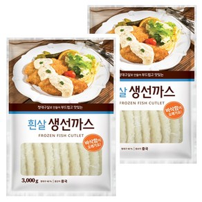 베스트코 흰살 생선까스 3kg, 2개