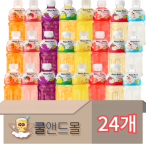 [쿨앤드몰] 모구모구 8종혼합 피치3+리치3+포도3+망고3+파인애플3+딸기3+사과3+요거트3, 24개, 320ml