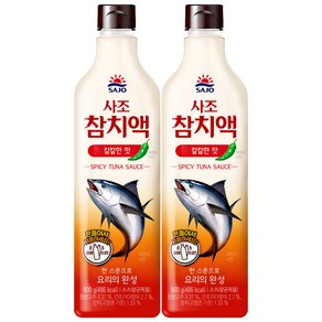 사조 참치액 칼칼한맛900g, 900g, 2개