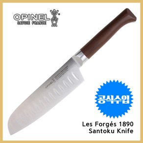 Opinel 오피넬 공식수입정품 Les Foges 1890 Santoku Knife 산토쿠 나이프 칼 픽스드 주방용, 1개