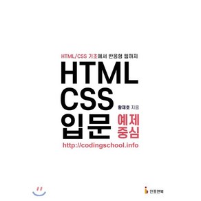 HTML/CSS 입문 예제 중심:HTML/CSS 기초에서 반응형 웹까지, 인포앤북