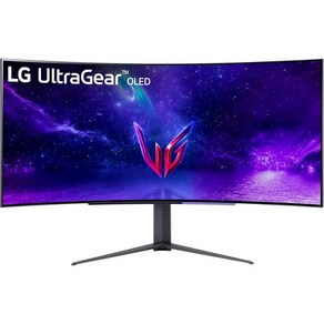 LG 45GR95QE-B 커브드 울트라기어 게이밍 모니터 45인치3440 x 1440 OLED 디스플레이 240Hz 주사율 0.03ms GtG 응답 시간 엔비디아 지싱크 호환, 1개