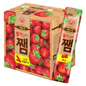 오뚜기 아임스틱 가볍당 딸기쨈 50T 1000G, 1kg, 1개