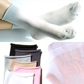 착한새 얇은 비치는 양말 스타킹 민자 시원한 여성여자패션 돌돌이 삭스 멜리 ( socks )