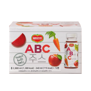 델몬트 ABC주스 240ml x 12입, 12개