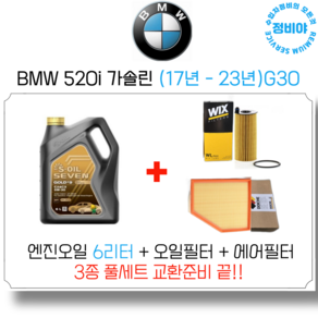 BMW 520i 가솔린 엔진오일 세트 (17년 - 23년) G30, 1개