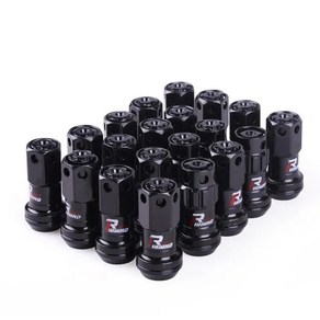 단조 스틸 휠 나사 45mm 타이어 보안 너트 M12 M14 범용 자동차 변환 액세서리, [01] Black, [02] M12x1.5, 01 Black_02 M12x1.5, 1개