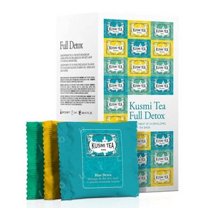 쿠스미티 Kusmi Tea 풀 디톡스 선물 세트 티백 24개 허브차 혼합 파티팩, 1개