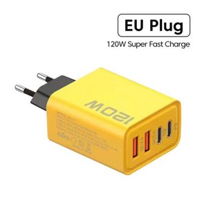 Elough 더블 USB C타입 휴대폰 충전기 PD 고속 충전 어댑터 아이폰 호환 화웨이 샤오미 120W, 05 Eu, 1개