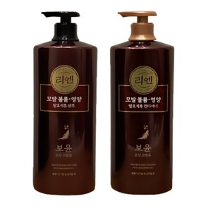 리엔 보윤 모발 볼륨영양 손상 모발용 샴푸 + 컨디셔너 1000ml, 1개