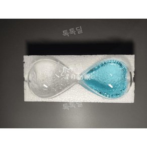 버블 모래시계 모래멍 꿀잠 자는 수면 인테리어 탁상, 블루 (20x8cm)