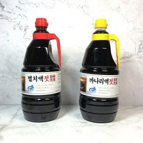 [곰소육자매젓갈] 국산 원액 천연조미료 멸치액젓 까나리액젓 1.8L 김장용 곰소액젓, 1개, 2. 까나리액젓