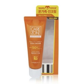 케어존 데일리 앤 패밀리 선케어크림 SPF 50+ PA+++, 160ml, 1개