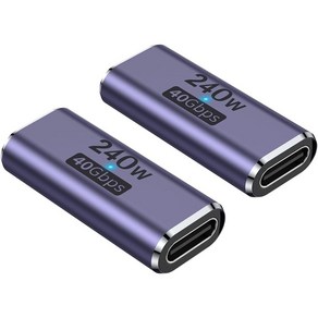 C타입 USB4 젠더 40G PD 240W 스팀덱 노트북 변환 연장, 2개, I형