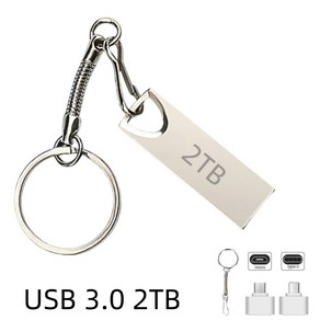 <고품질> USB 플래시 USB 3.0 2TB USB 메모리 OTG + Micro +TYPE C