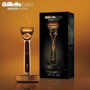 [일본정품수입]질레트 Gillette Labs 히티드 레이저 수염 면도기 교체 블레이드 2개 포함