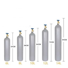 알곤가스통 질소통 소형가스용기 실린더 공병 용접 질소 리터, 1개, 8리터 아르곤 가스통