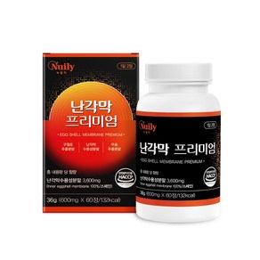 난각막 구아검 가수분해물 식약청 HACCP 인증 국산 구절초 분말 우슬 초록홍합 정 알약 추천, 1개, 60정