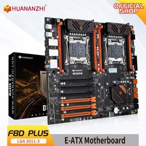 HUANANZHI X99 F8D 플러스 LGA 2011-3 XE온 마더보드 인텔 듀얼 CPU E5 2640 2666 V3 V4 DDR4 RECC NV나 N, 한개옵션1, 1개