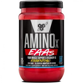 비에스엔 BSN Amino X EAAs Muscle Recovey and Enduance 10g Essential Amino Acids 5g BCAAs Zeo Suga Ca, White Bak Raspbey, 25 Sevings (Pack of 1), 1개, 375g