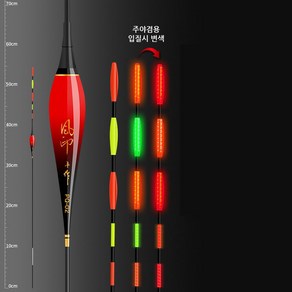 PQ 중통 외통 스마트 전자찌 52cm-65cm낚시 채비 굵은 찌톱 장대 야광 민물, PQ용 찌탑만(몸통 없음), 1개