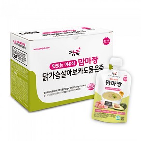 짱죽 짜먹는 이유식 맛있는 이유식 맘마짱[스파우트형] 1Box[10개입], 120g, 1개