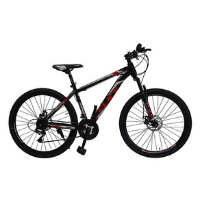 클릭 MTB 자전거 프라임 디스크브레이크 21단, 27.5인치 블랙레드, 1개, 170cm