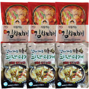 시집가는청국장 참치김치찌개400gx3 장가가는 마 된장찌개 380gx3