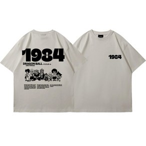 귀여운 클래식 드래곤볼 천하제일 무술대회 참가자 1984 면 반팔 티셔츠 9색상