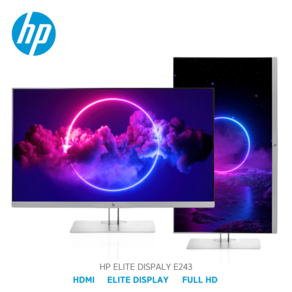 HP EliteDisplay E243 IPS FHD 24인치 피벗모니터 광시야각 HDMI DP 노트북 사무용 듀얼용 [아이리스특가], 61cm