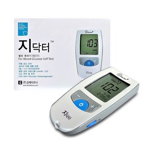 지닥터 혈당 시험지 당뇨 검사지 100매+측정기세트+침100매+알콜솜100매, 1개