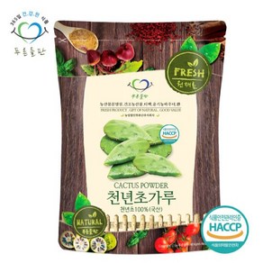 푸른들판 국산 천년초 선인장 분말 가루 500g 손바닥선인장 줄기